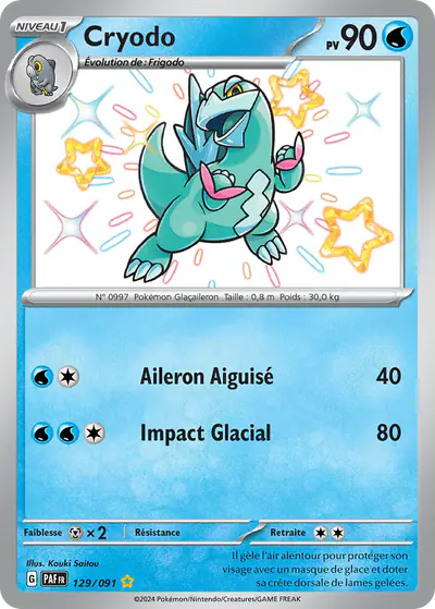 Image de la carte Pokemon Cryodo 129/91