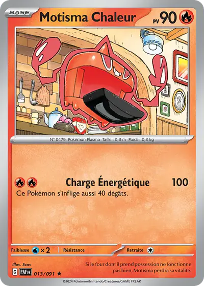 Image de la carte Pokemon Motisma Chaleur 013/91
