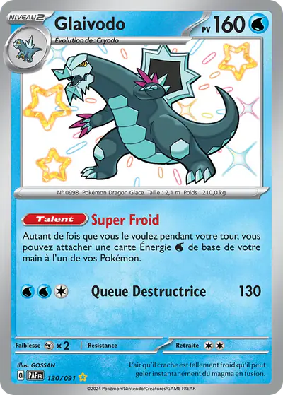 Image de la carte Pokemon Glaivodo 130/91