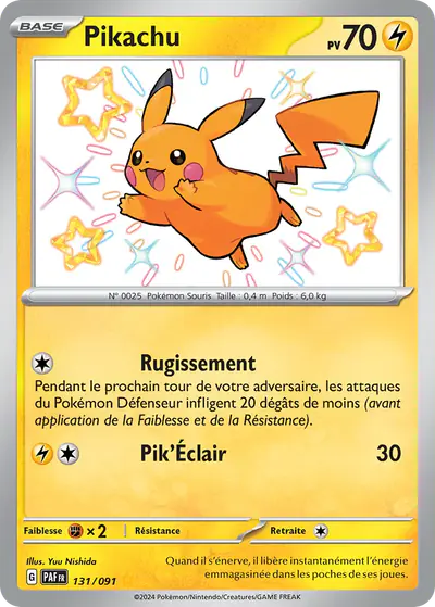 Image de la carte Pokemon Pikachu 131/91
