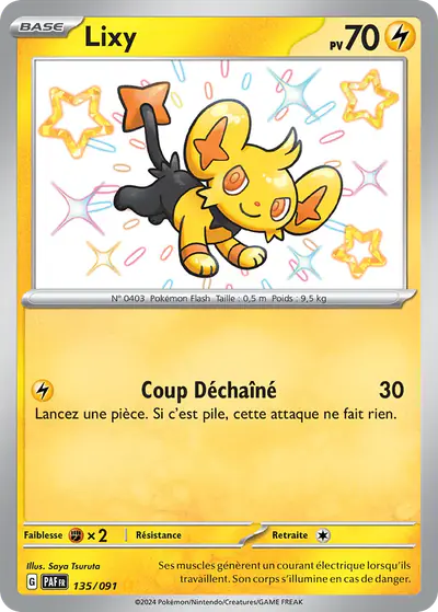 Image de la carte Pokemon Lixy 135/91