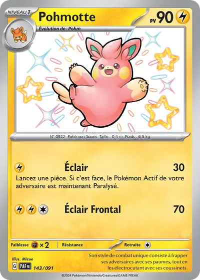 Image de la carte Pokemon Pohmotte 143/91