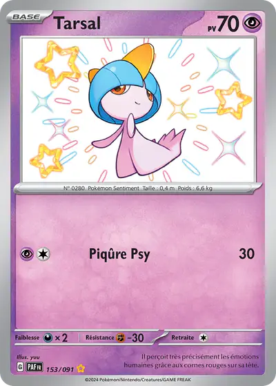 Image de la carte Pokemon Tarsal 153/91