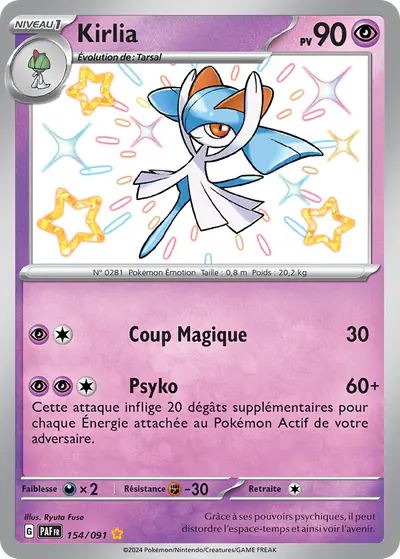 Image de la carte Pokemon Kirlia 154/91