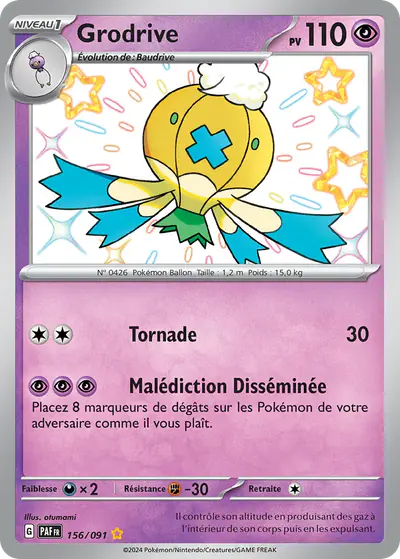 Image de la carte Pokemon Grodrive 156/91