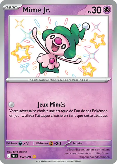 Image de la carte Pokemon Mime Jr. 157/91