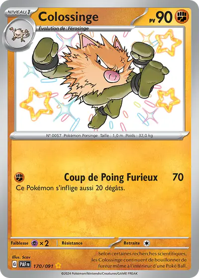 Image de la carte Pokemon Colossinge 170/91