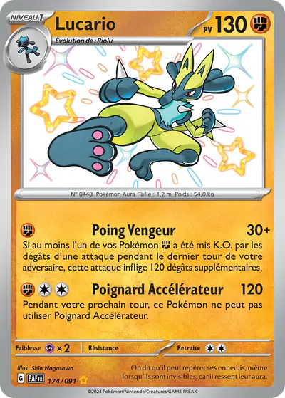 Image de la carte Pokemon Lucario 174/91
