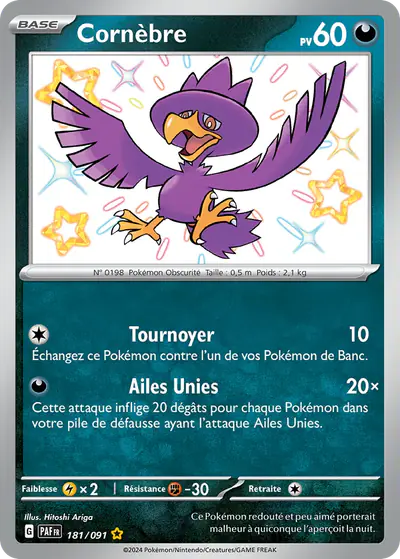 Image de la carte Pokemon Cornèbre 181/91