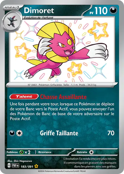 Image de la carte Pokemon Dimoret 183/91