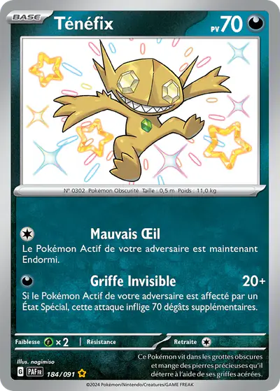 Image de la carte Pokemon Ténéfix 184/91