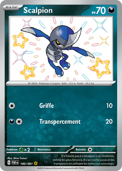 Image de la carte Pokemon Scalpion 185/91