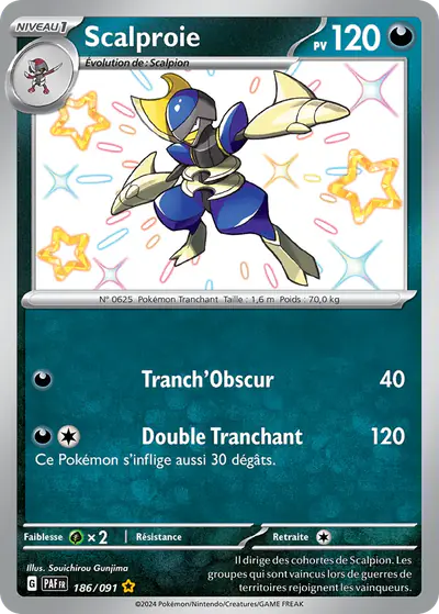 Image de la carte Pokemon Scalproie 186/91