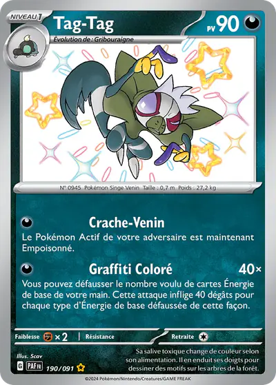 Image de la carte Pokemon Tag-Tag 190/91
