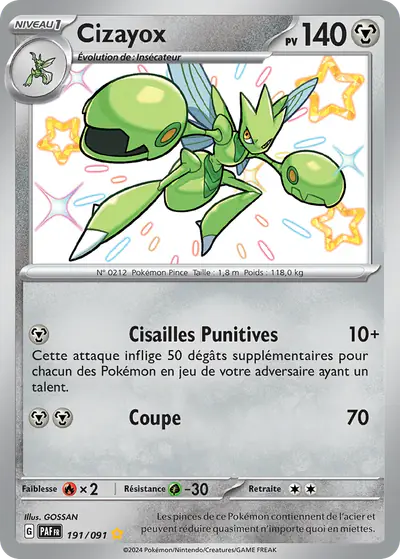 Image de la carte Pokemon Cizayox 191/91