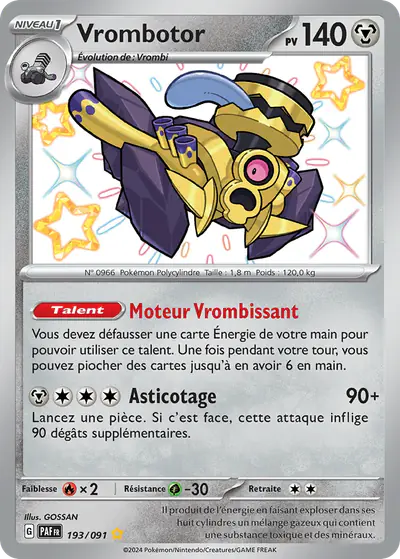 Image de la carte Pokemon Vrombotor 193/91
