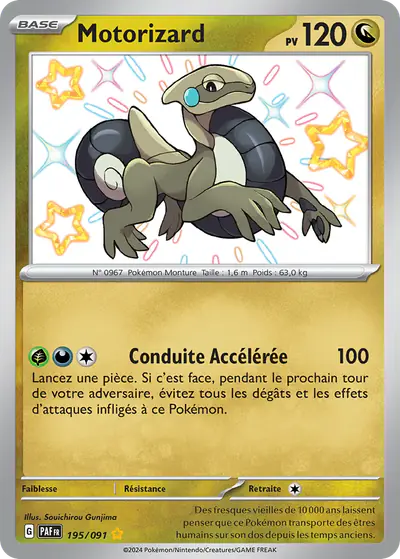 Image de la carte Pokemon Motorizard 195/91