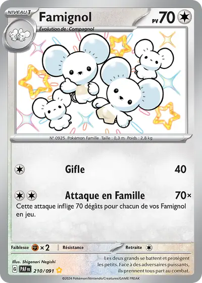Image de la carte Pokemon Famignol 210/91