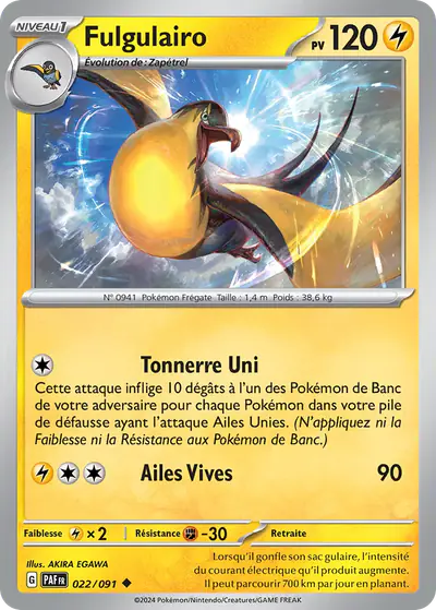 Image de la carte Pokemon Fulgulairo 022/91