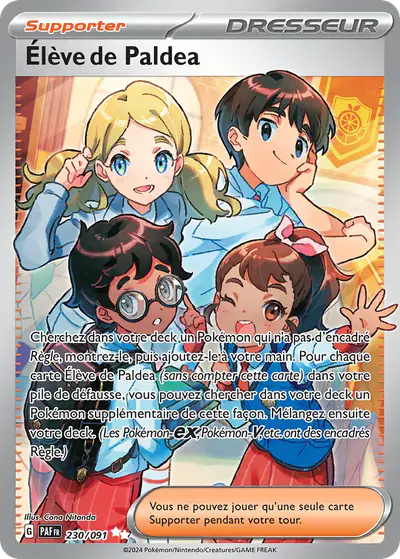 Image de la carte Pokemon Élève de Paldea 230/91