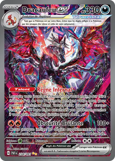 Image de la carte Pokemon Dracaufeu ex 234/91