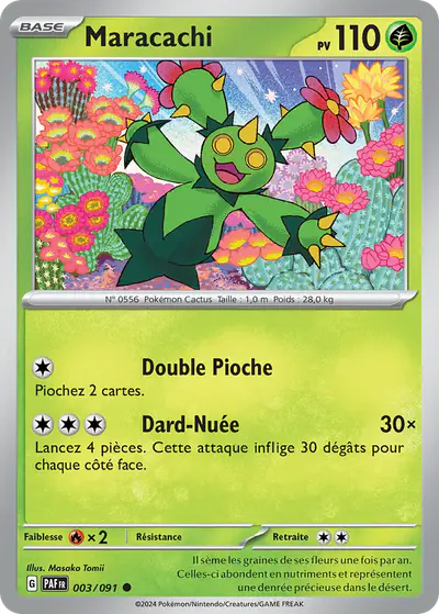 Image de la carte Pokemon Maracachi 003/91