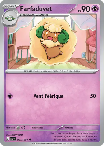 Image de la carte Pokemon Farfaduvet 035/91