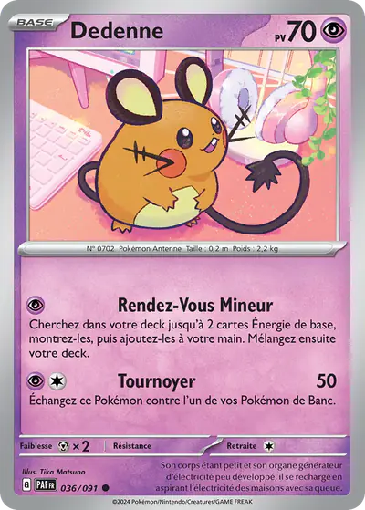 Image de la carte Pokemon Dedenne 036/91