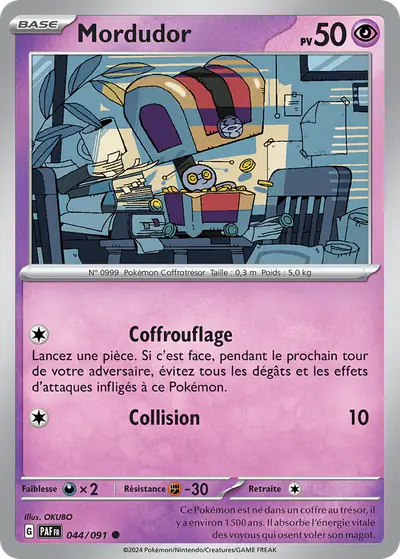 Image de la carte Pokemon Mordudor 044/91