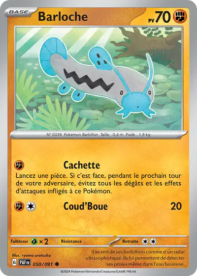 Image de la carte Pokemon Barloche 050/91