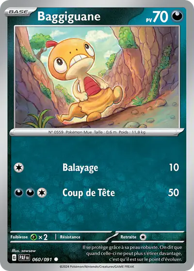 Image de la carte Pokemon Baggiguane 060/91