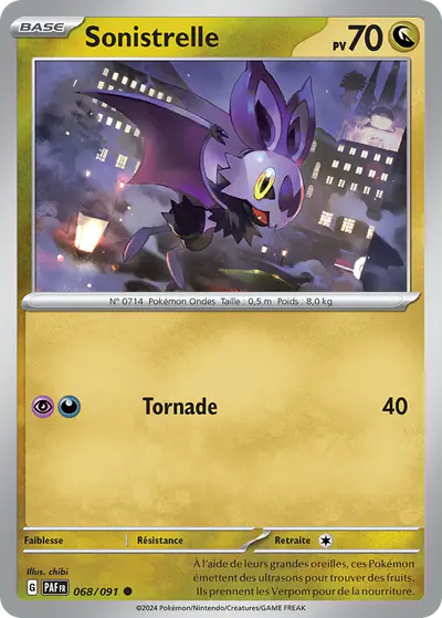 Image de la carte Pokemon Sonistrelle 068/91