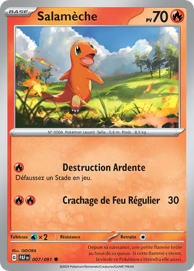 Image de la carte Pokemon Salamèche 007/91