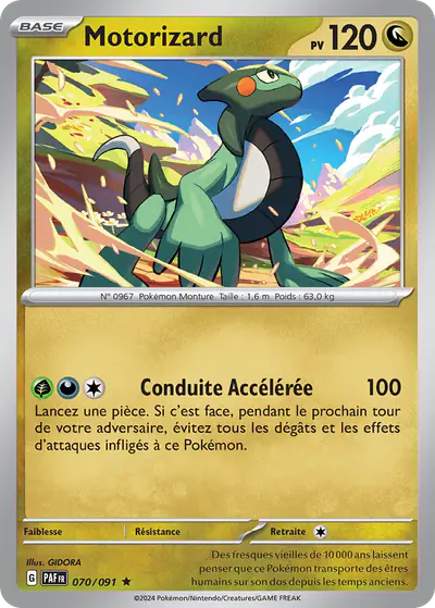 Image de la carte Pokemon Motorizard 070/91