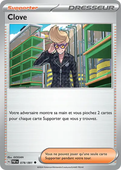 Image de la carte Pokemon Clove 078/91