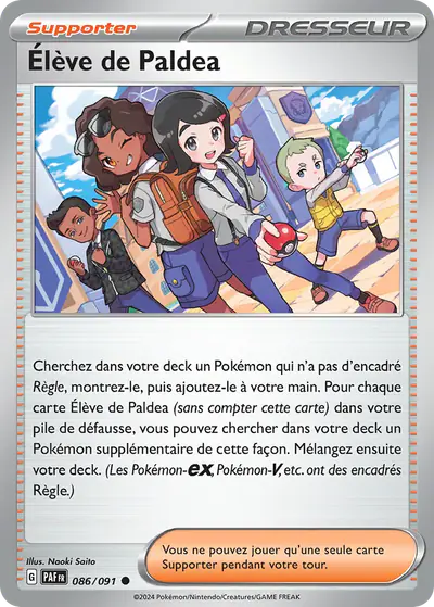 Image de la carte Pokemon Élève de Paldea 086/91