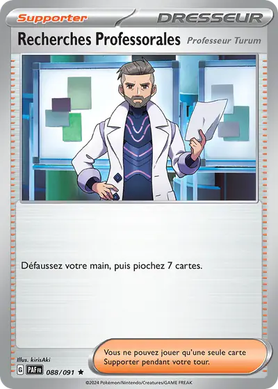 Image de la carte Pokemon Recherches Professorales 088/91