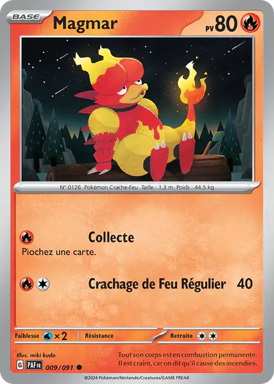 Image de la carte Pokemon Magmar 009/91