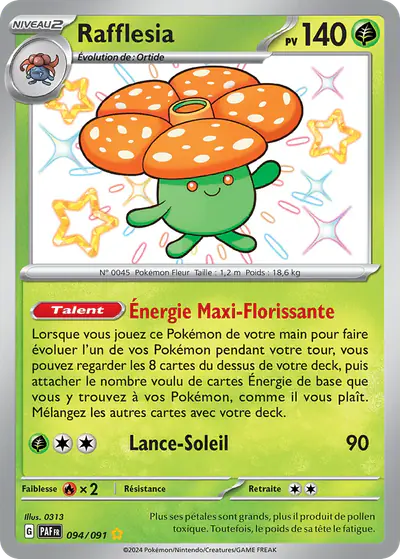 Image de la carte Pokemon Rafflesia 094/91
