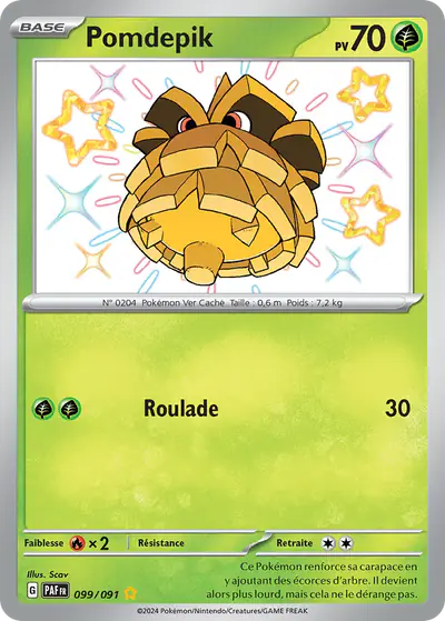 Image de la carte Pokemon Pomdepik 099/91