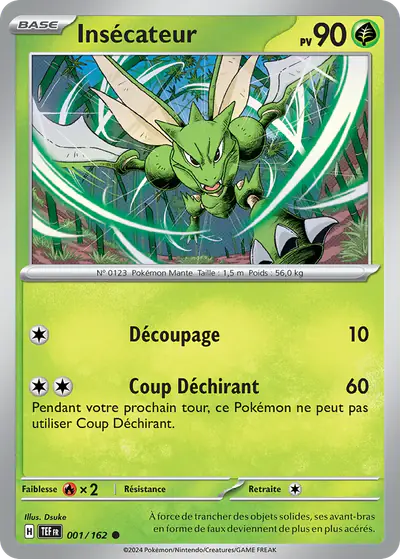 Image de la carte Pokemon Insécateur 001/162