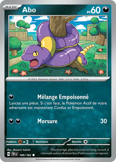 Image de la carte Pokemon Abo 100/162