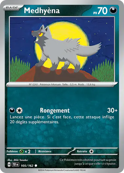 Image de la carte Pokemon Medhyèna 105/162