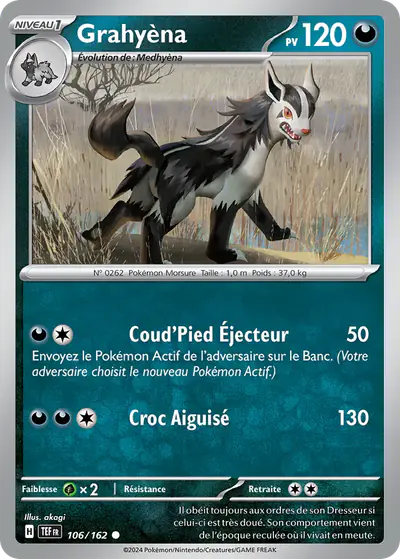 Image de la carte Pokemon Grahyèna 106/162