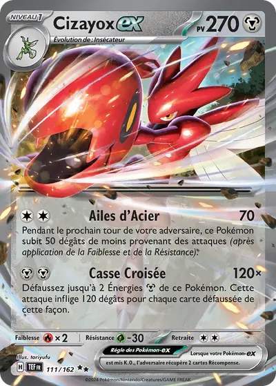 Image de la carte Pokemon Cizayox ex 111/162