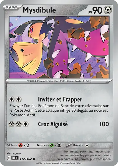 Image de la carte Pokemon Mysdibule 112/162