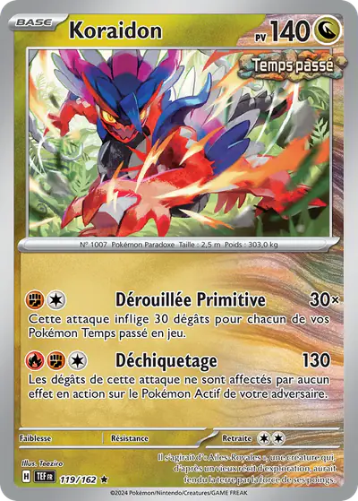 Image de la carte Pokemon Koraidon 119/162