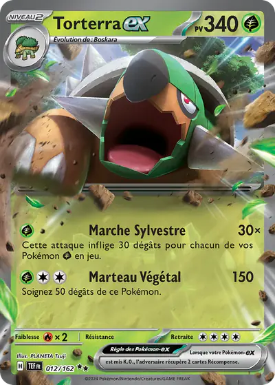 Image de la carte Pokemon Torterra ex 012/162