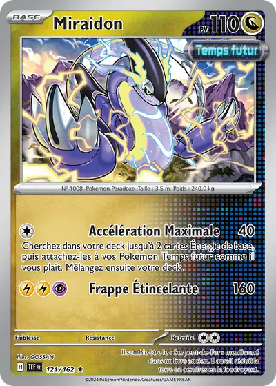Image de la carte Pokemon Miraidon 121/162