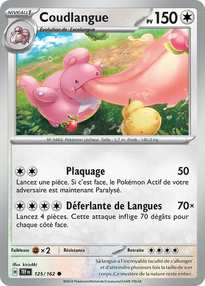 Image de la carte Pokemon Coudlangue 125/162